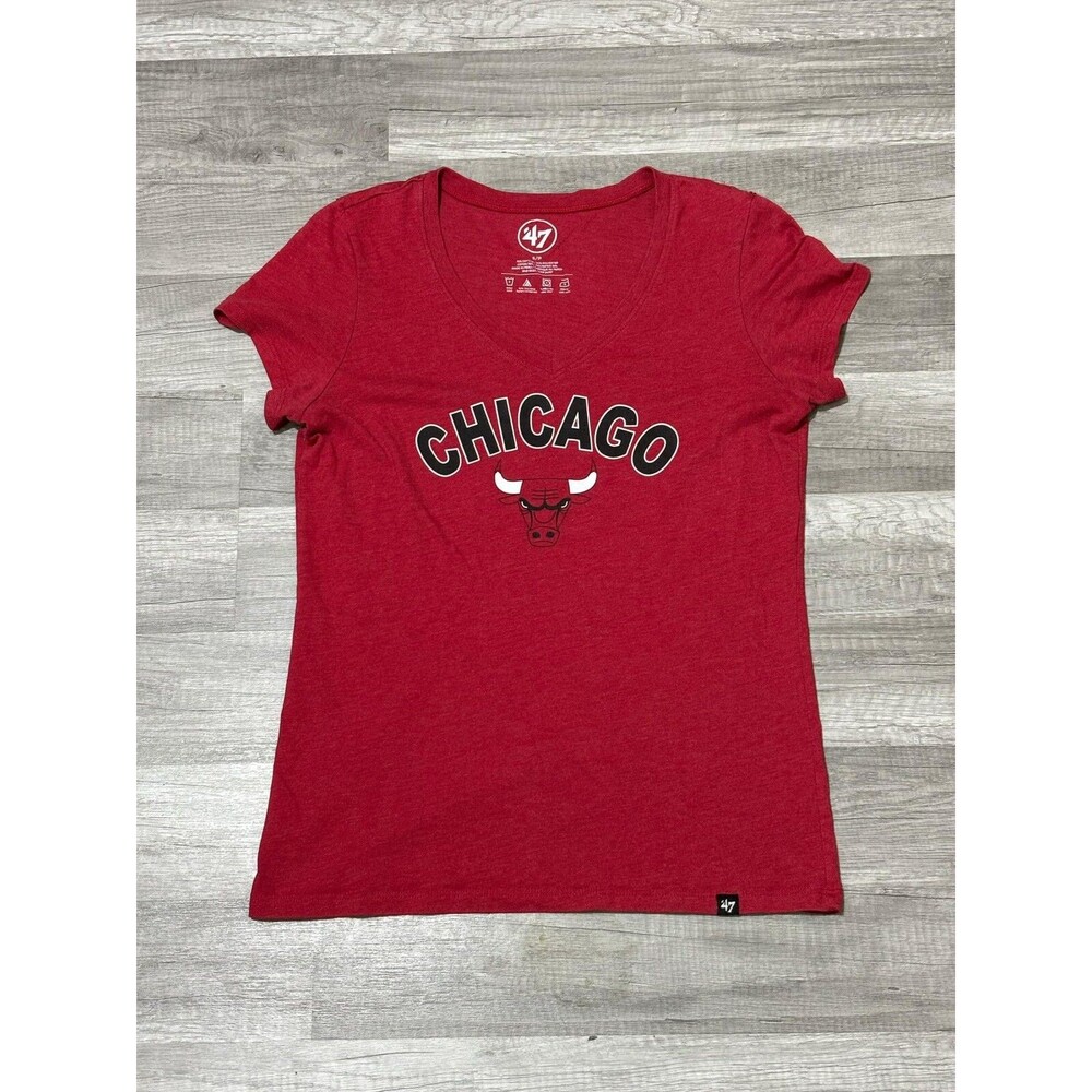 Chicago Bulls Women’s NBA Basketball T-Shirt ‘47 Brand Women’s Size Small